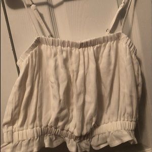 Hollister White Crop Top